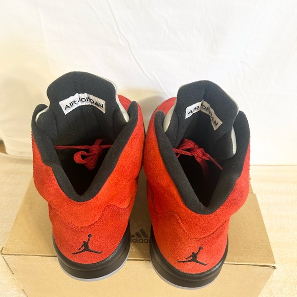 Jordan 5 Raging Bull Red size 12 DD0587-600 2021 PRE-OWNED VNDS - Picture 6 of 9
